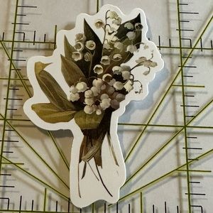 •Brand New• Flowers Aesthetic Waterproof Sticker